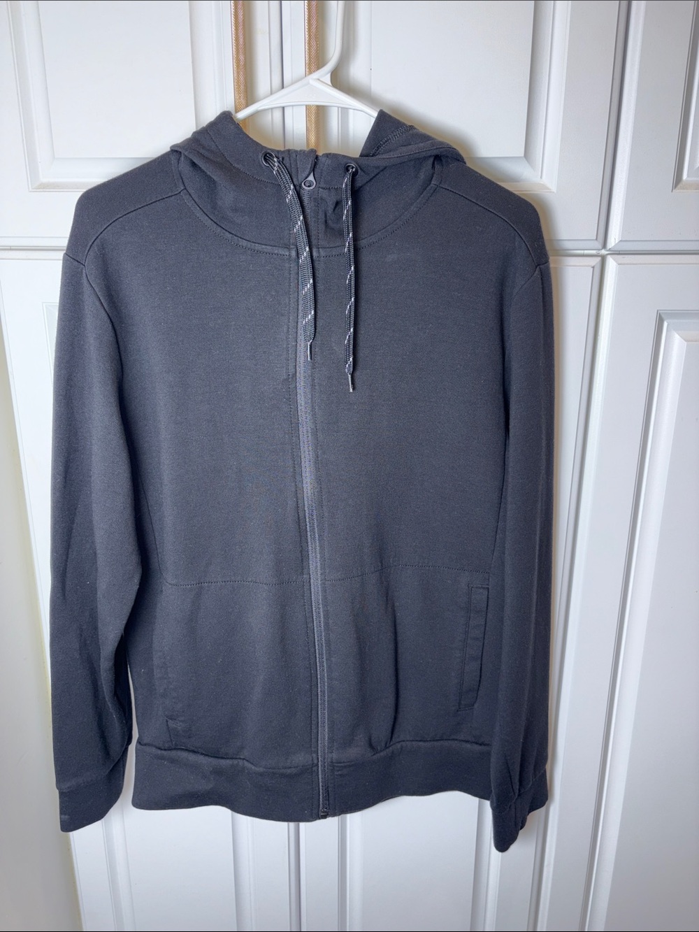 GAP Men's Black Full-Zip Hooded Sweatshirt